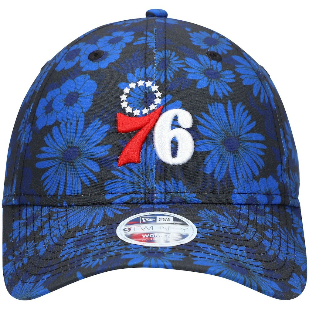 Philadelphia 76ers Women's Blossom 2.0 9TWENTY Adjustable Hat Royal - New Era
