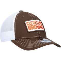 Cleveland Browns New Era 9FORTY Trucker Snapback Hat - Brown Hats