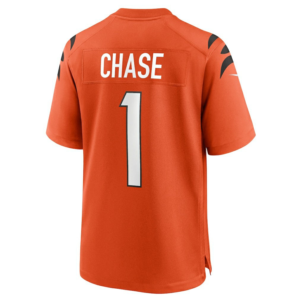 Ja'Marr Chase Cincinnati Bengals Alternate Game Jersey - Orange Jerseys