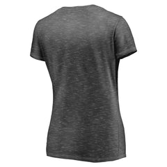 Golden State Warriors Women's Double-Fade Space-Dye V-Neck T-Shirt Charcoal - Fanatics