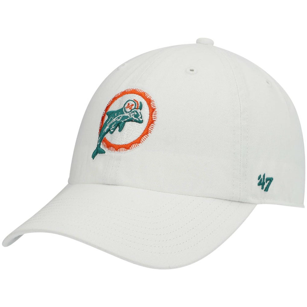 Miami Dolphins '47 Clean Up Adjustable Hat - White Hats