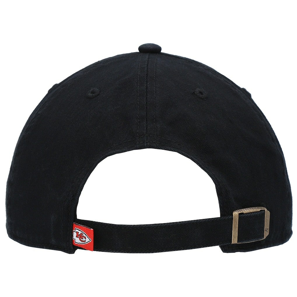 Kansas City Chiefs '47 Clean Up Script Adjustable Hat - Black Hats