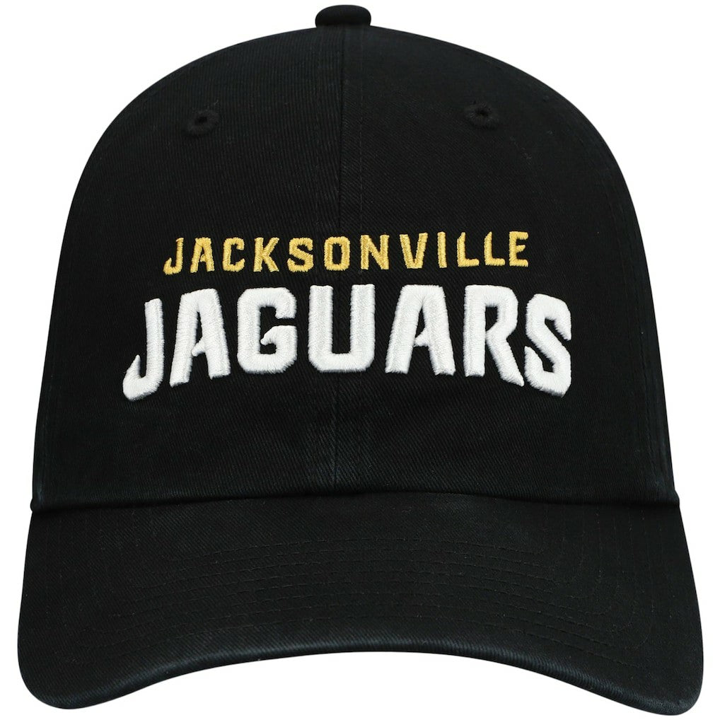 Jacksonville Jaguars '47 Clean Up Script Adjustable Hat - Black Hats