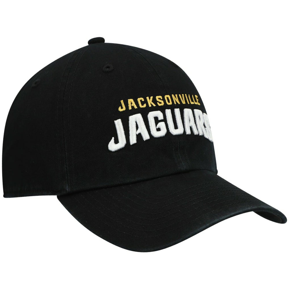 Jacksonville Jaguars '47 Clean Up Script Adjustable Hat - Black Hats
