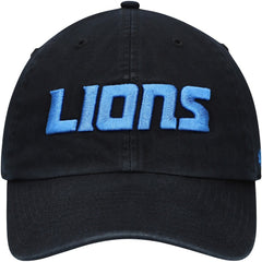Detroit Lions '47 Clean Up Script Adjustable Hat - Black Hats