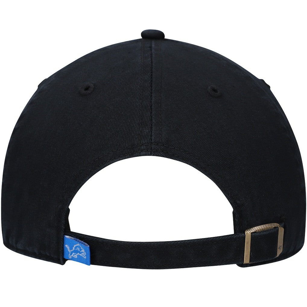 Detroit Lions '47 Clean Up Script Adjustable Hat - Black Hats