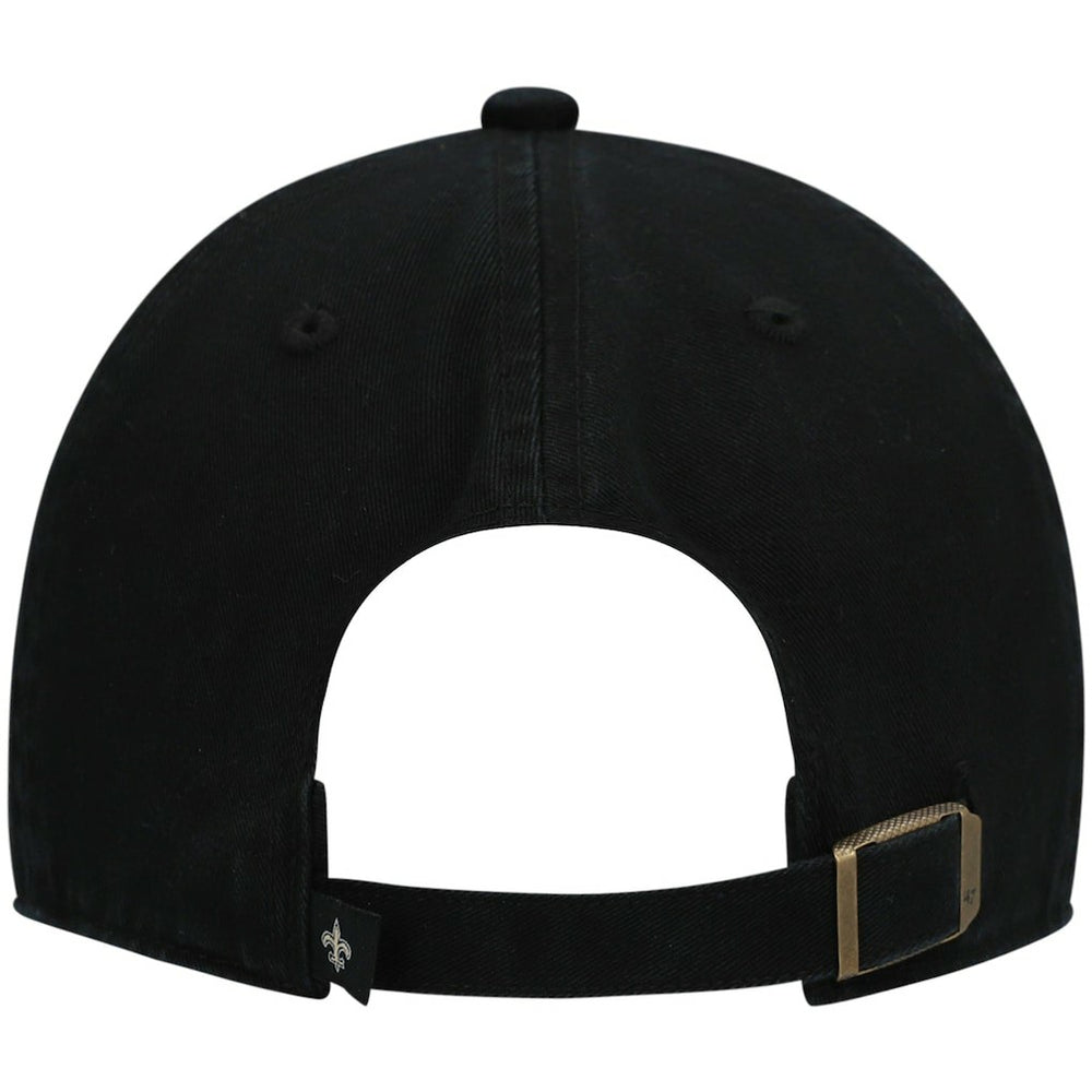 New Orleans Saints '47 Clean Up Script Adjustable Hat - Black Hats