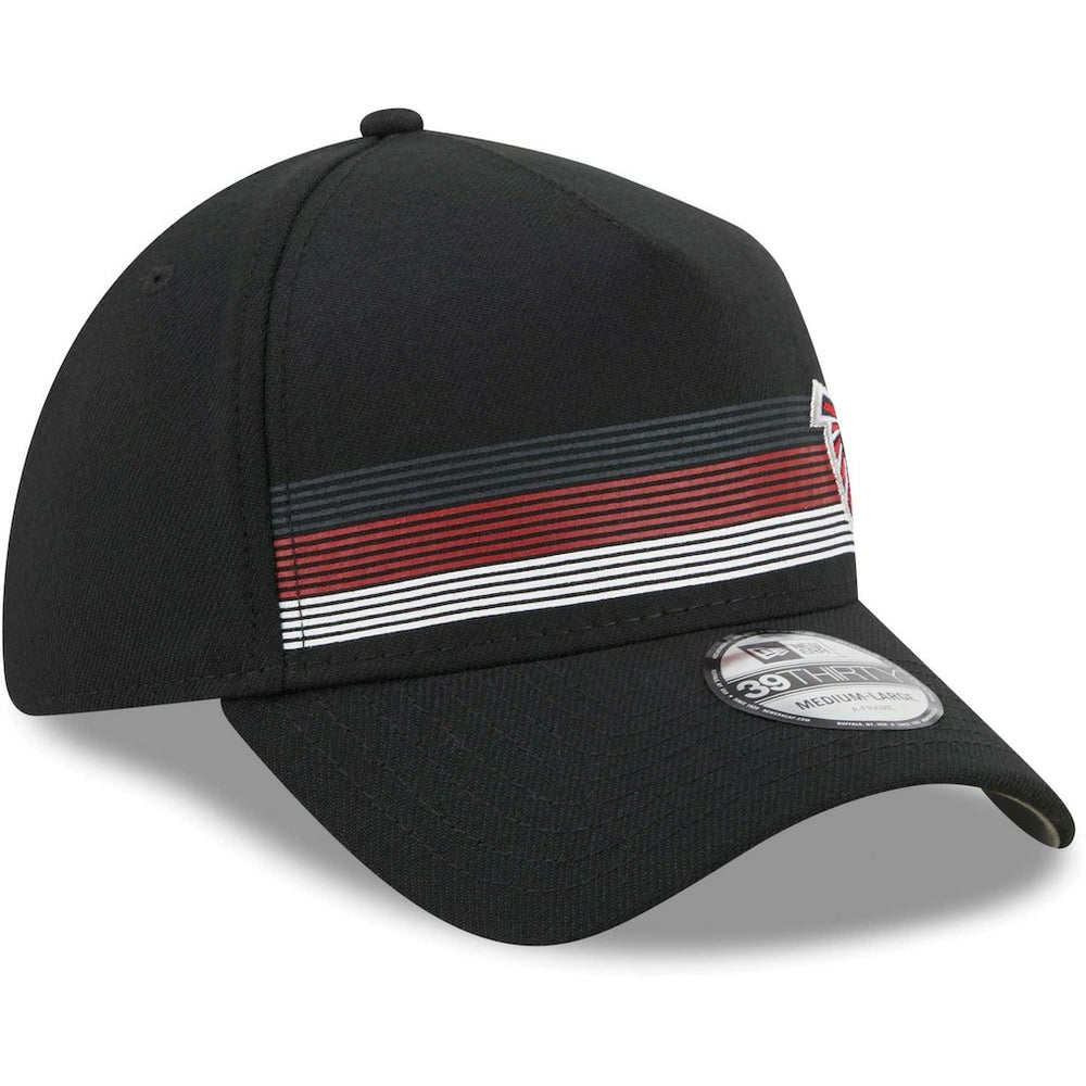 Atlanta Falcons New Era Flawless Stripe 39THIRTY Flex Hat - Black Hats