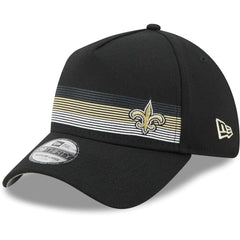 New Orleans Saints New Era Flawless Stripe 39THIRTY Flex Hat - Black Hats