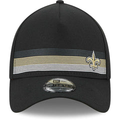 New Orleans Saints New Era Flawless Stripe 39THIRTY Flex Hat - Black Hats