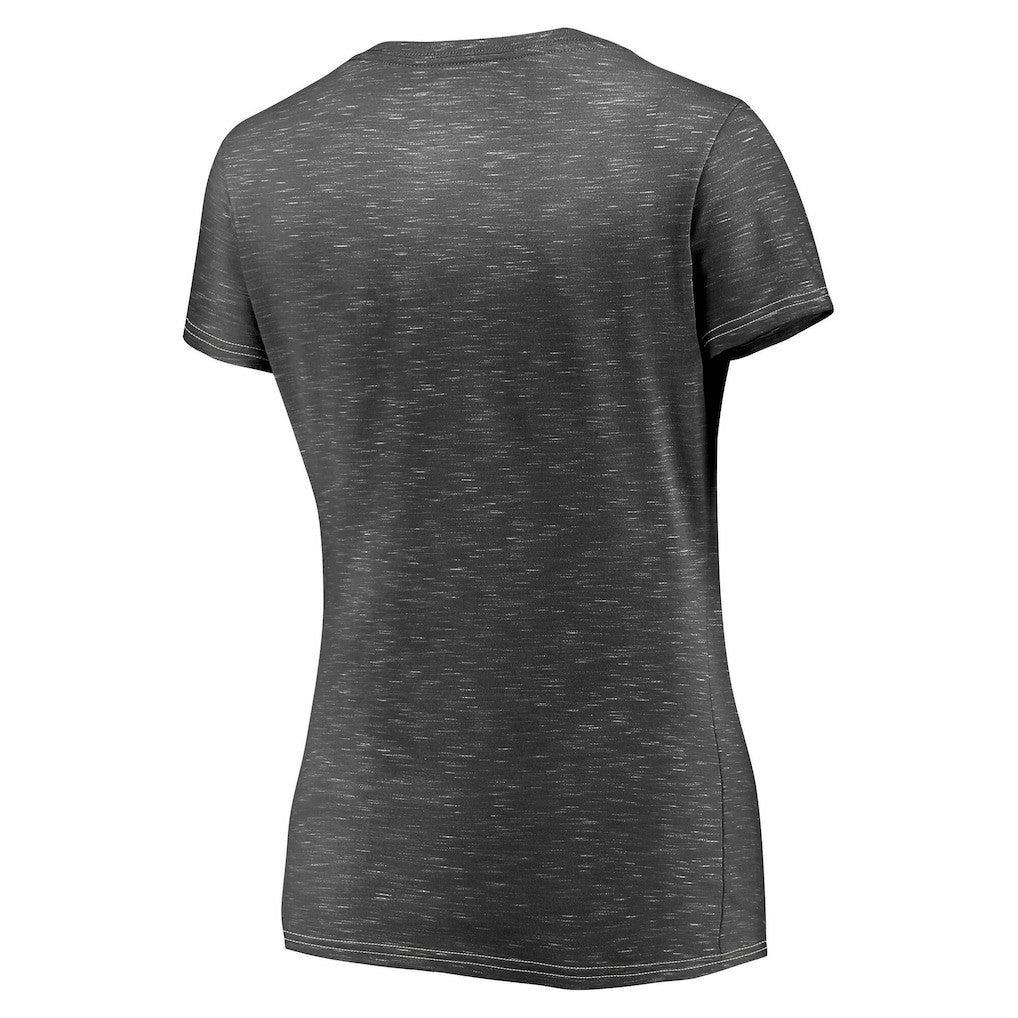 San Francisco 49ers Women's Hometown Space-Dye V-Neck T-Shirt - Heathered Charcoal T-shirts