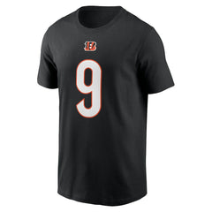 Joe Burrow Cincinnati Bengals Player Name & Number T-Shirt - Black T-shirts