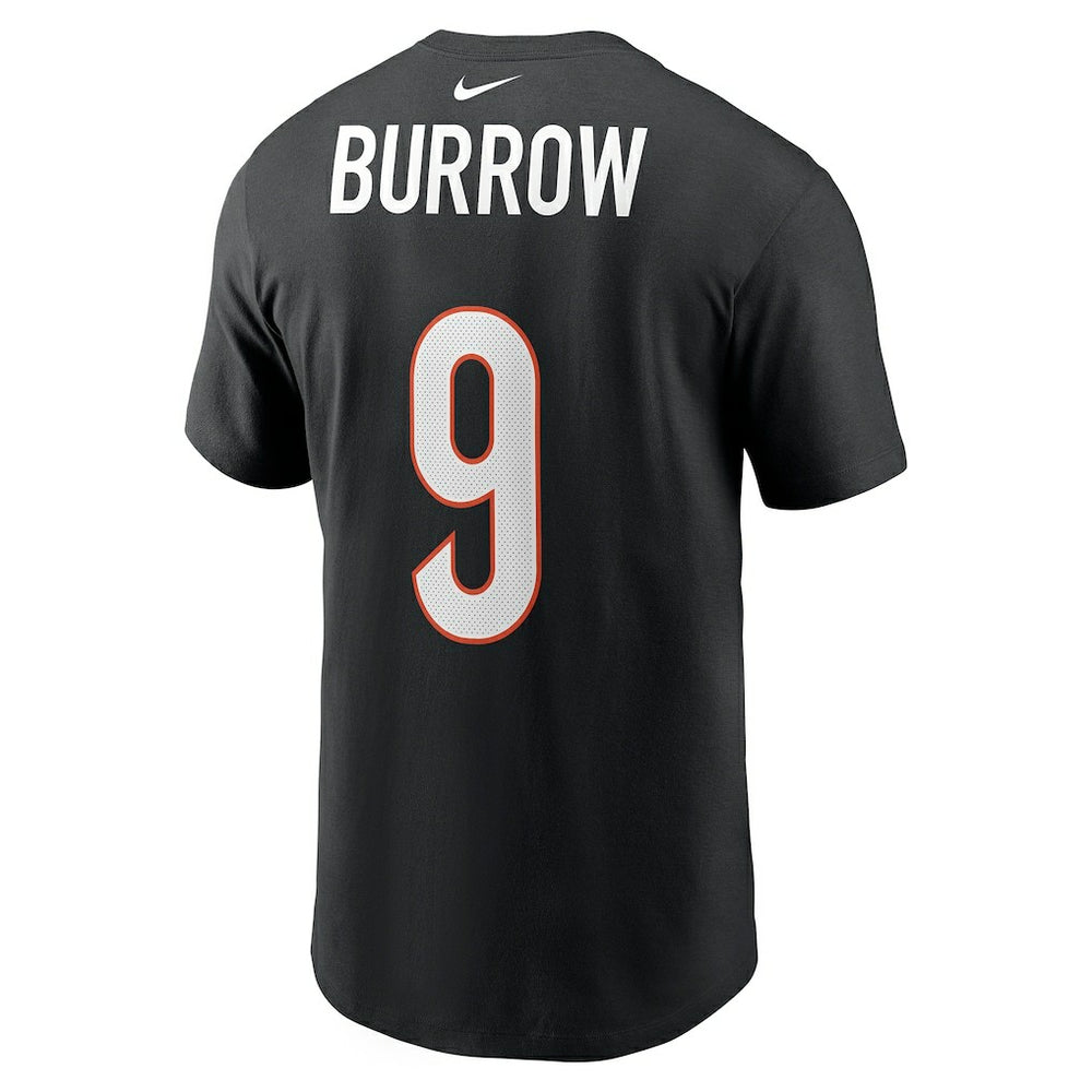 Joe Burrow Cincinnati Bengals Player Name & Number T-Shirt - Black T-shirts