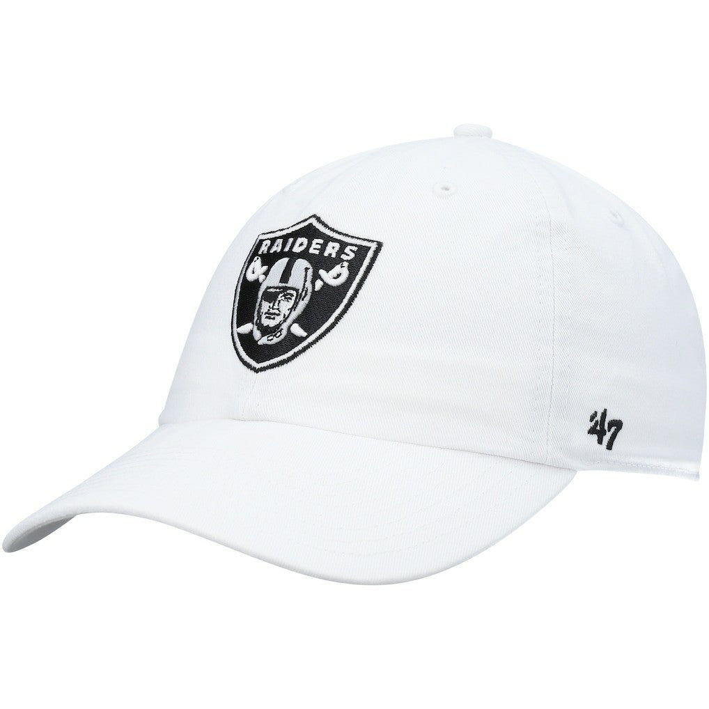 Las Vegas Raiders '47 Clean Up Adjustable Hat - White Hats