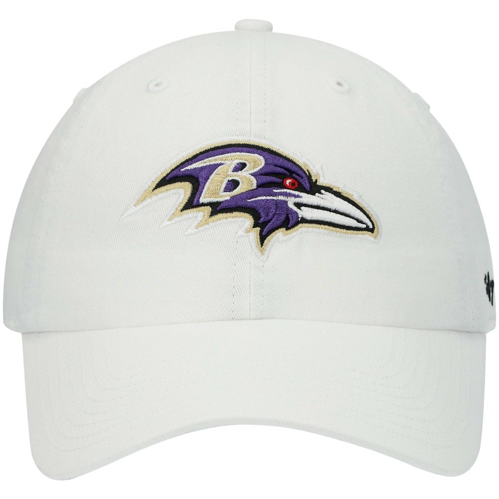 Baltimore Ravens '47 Clean Up Adjustable Hat - White Hats