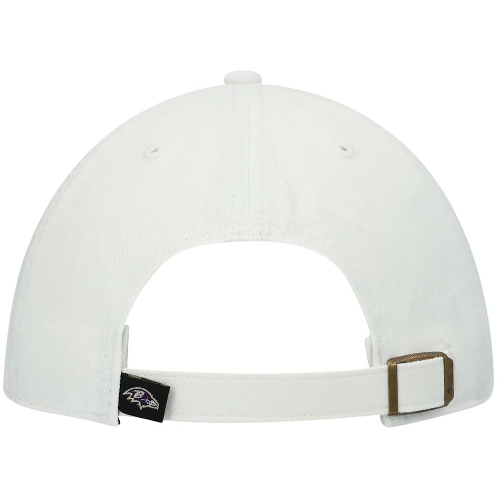 Baltimore Ravens '47 Clean Up Adjustable Hat - White Hats