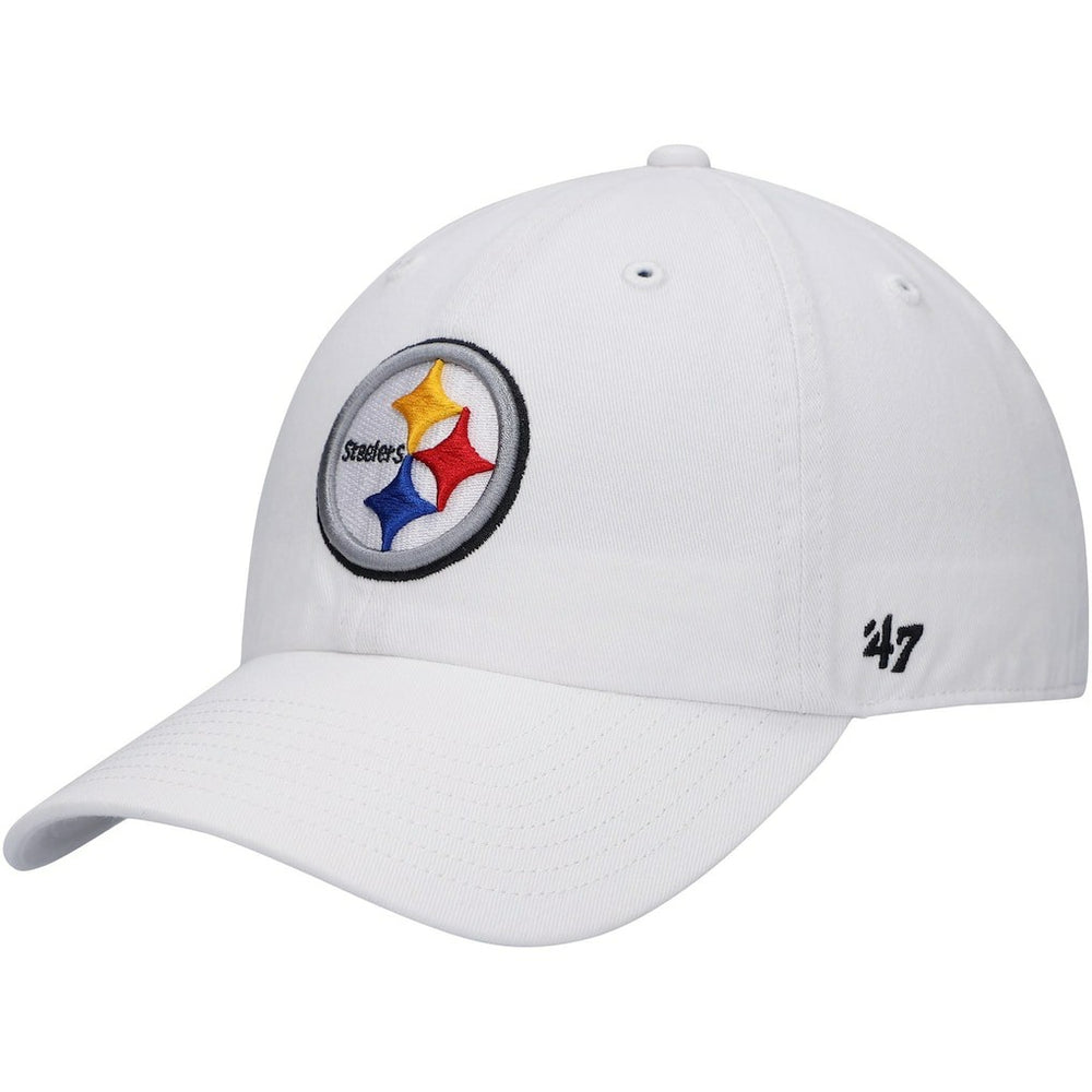 Pittsburgh Steelers '47 Logo Clean Up Adjustable Hat - White Hats