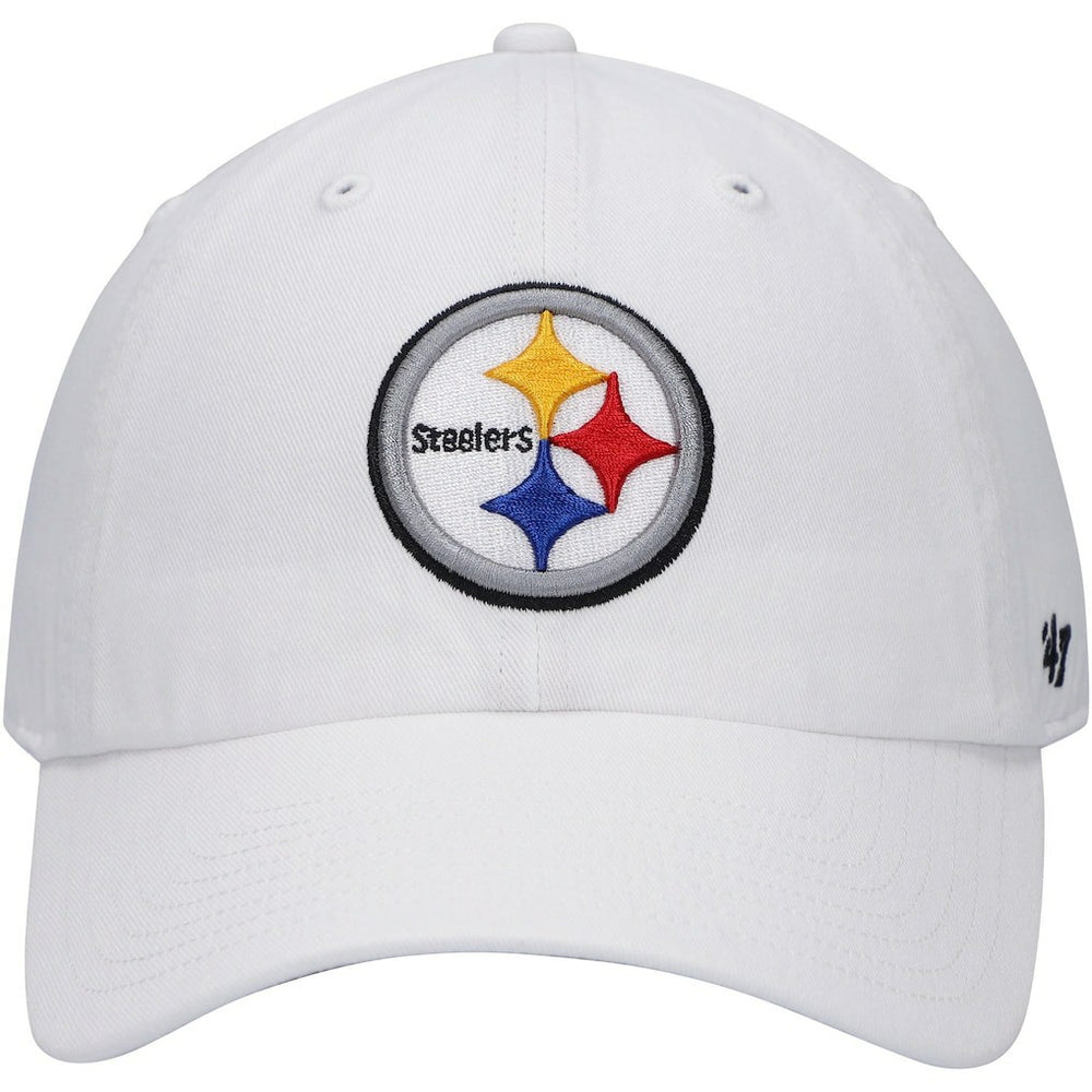 Pittsburgh Steelers '47 Logo Clean Up Adjustable Hat - White Hats