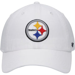 Pittsburgh Steelers '47 Logo Clean Up Adjustable Hat - White Hats