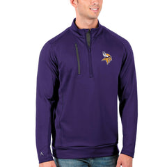 Minnesota Vikings Antigua Generation Quarter-Zip Pullover Jacket - Purple/Charcoal Pullover