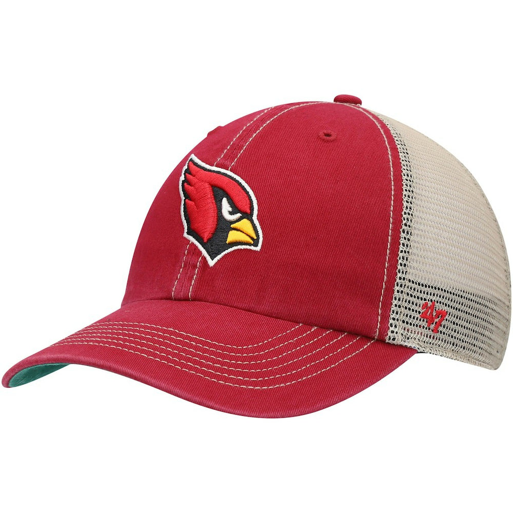 Arizona Cardinals '47 Trawler Trucker Clean Up Snapback Hat - Cardinal/Natural Hats