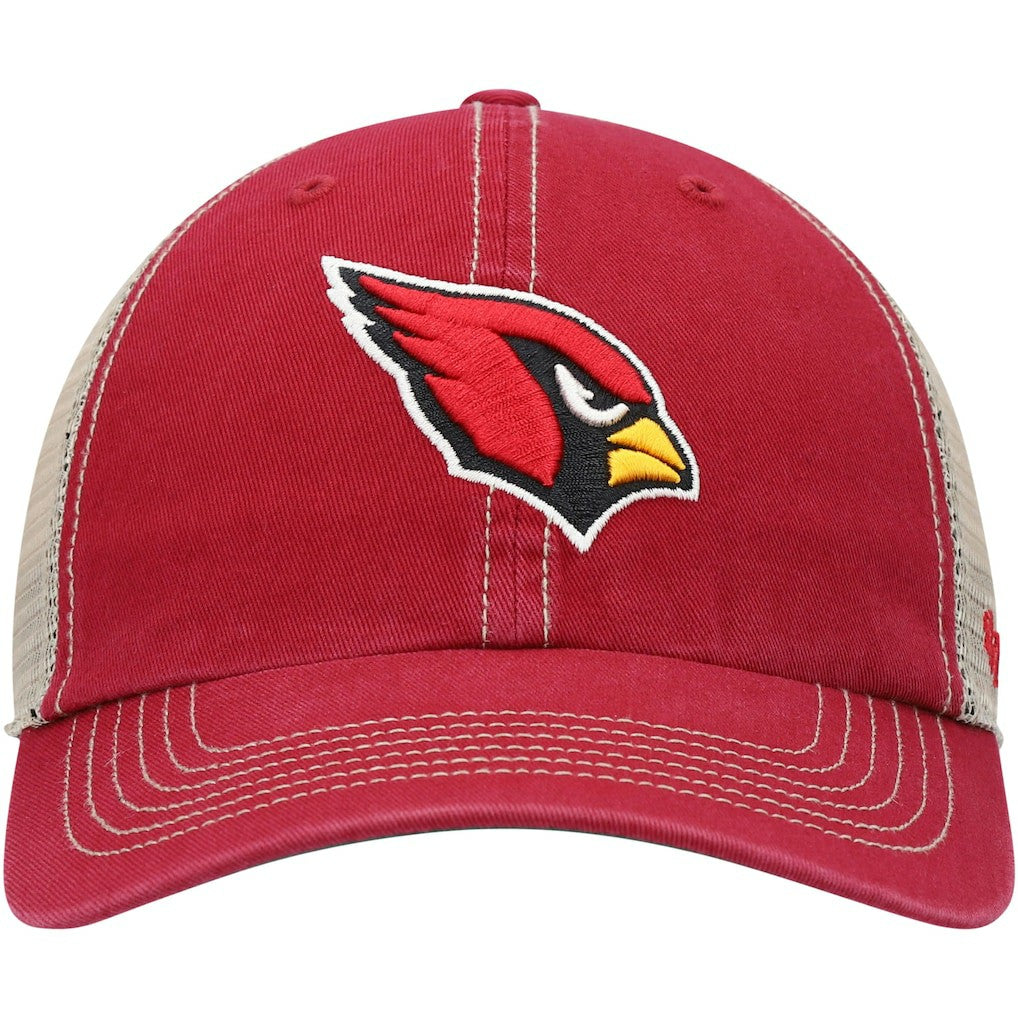 Arizona Cardinals '47 Trawler Trucker Clean Up Snapback Hat - Cardinal/Natural Hats