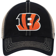 Cincinnati Bengals '47 Trawler Trucker Clean Up Snapback Hat - Black/Natural Hats