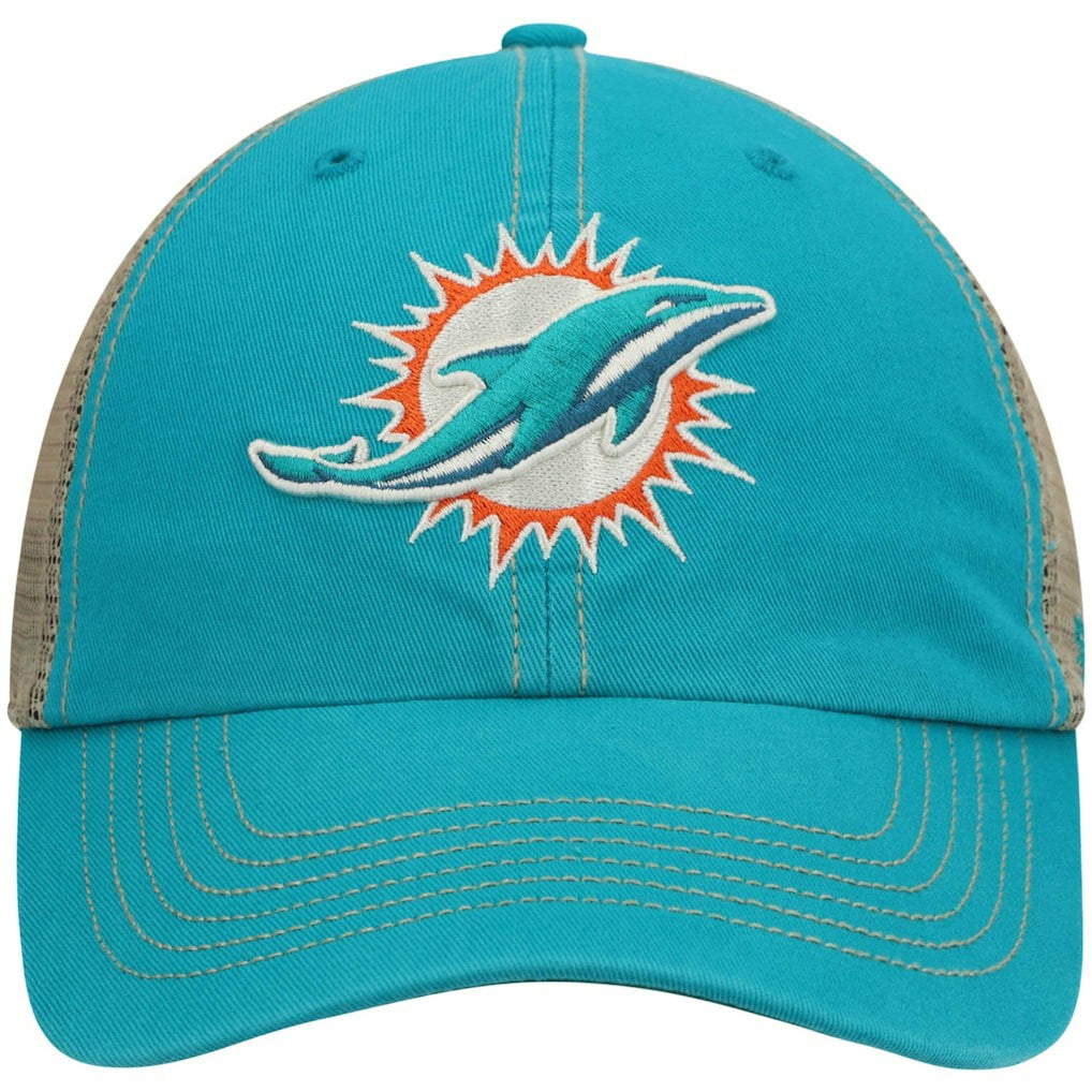 Miami Dolphins '47 Trawler Trucker Clean Up Snapback Hat - Aqua/Natural Hats