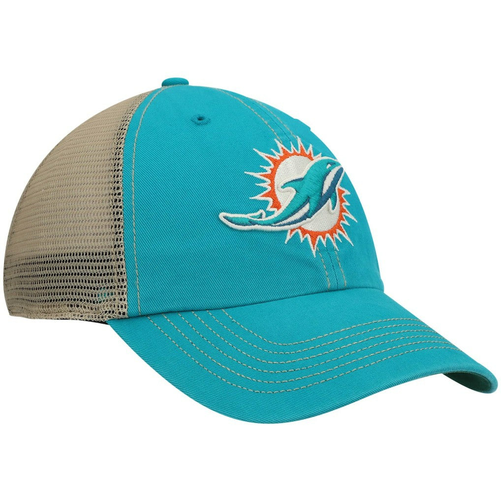 Miami Dolphins '47 Trawler Trucker Clean Up Snapback Hat - Aqua/Natural Hats