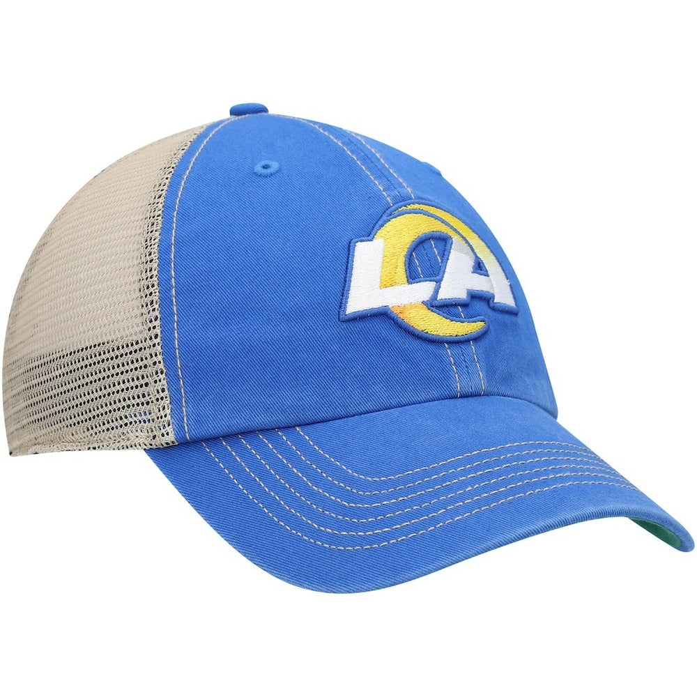 Los Angeles Rams '47 LA Trawler Trucker Clean Up Snapback Hat - Royal/Natural Hats