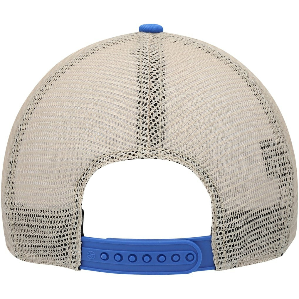 Los Angeles Rams '47 Head Trawler Trucker Clean Up Snapback Hat - Royal/Natural Hats