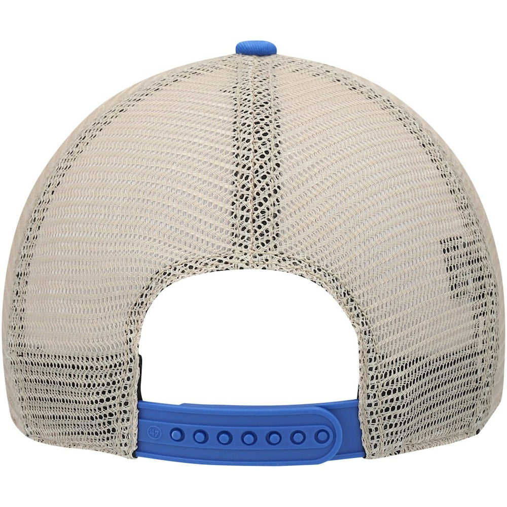 Los Angeles Rams '47 Head Trawler Trucker Clean Up Snapback Hat - Royal/Natural Hats
