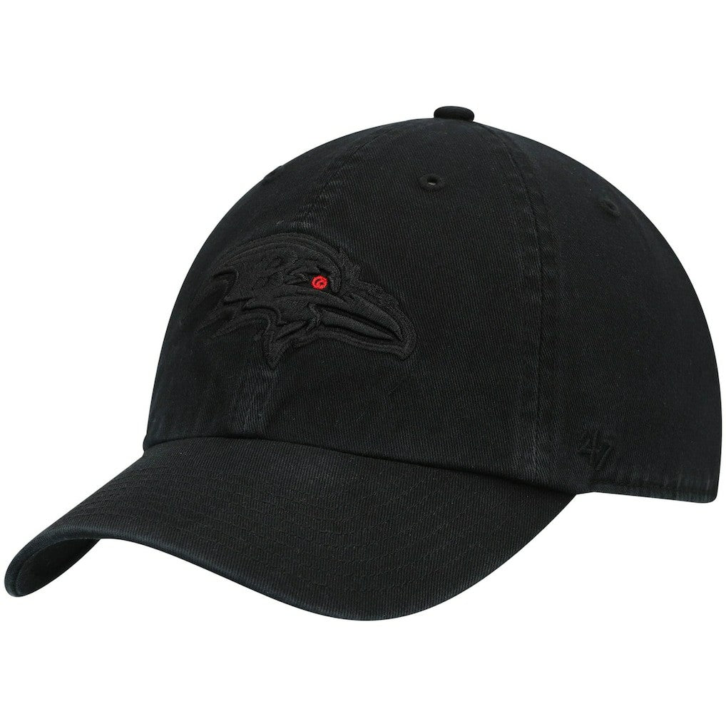 Baltimore Ravens '47 Team Tonal Clean Up Adjustable Hat - Black Hats