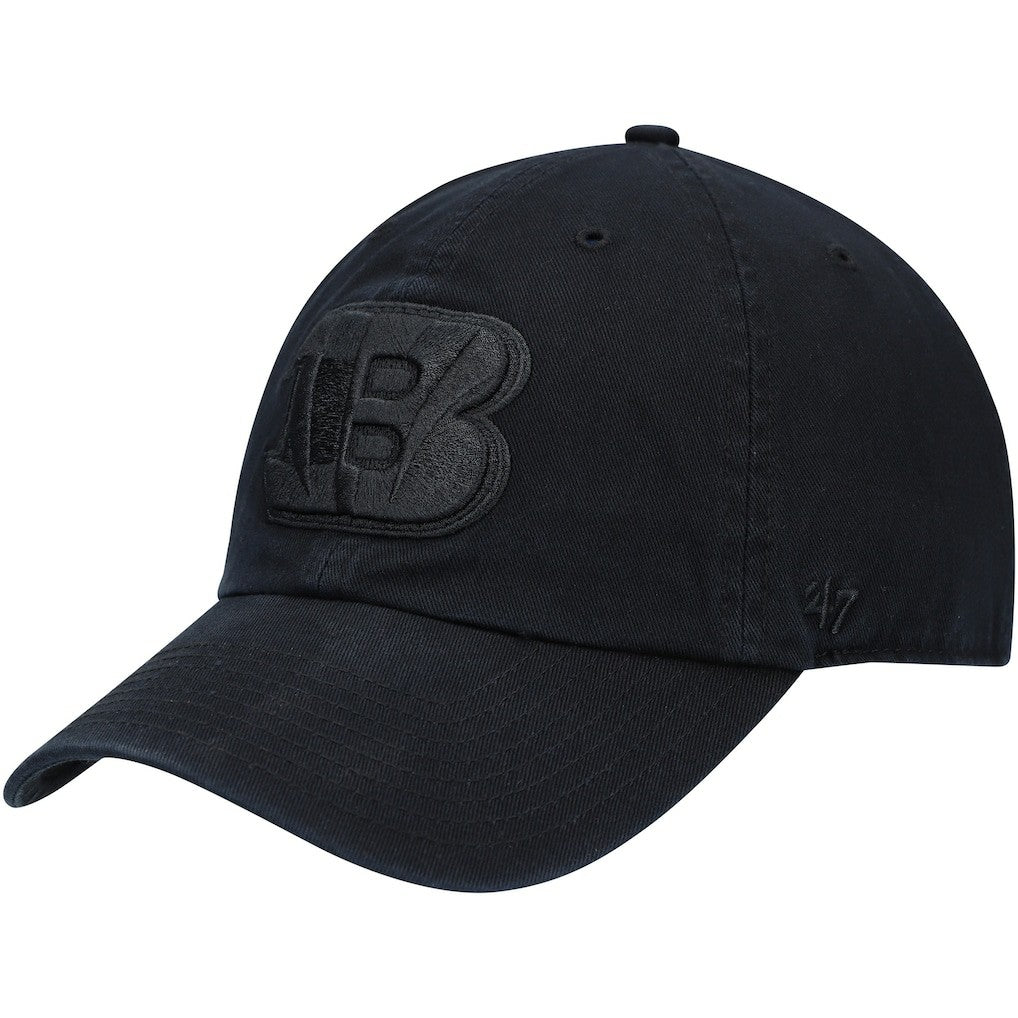 Cincinnati Bengals '47 Team Tonal Clean Up Adjustable Hat - Black Hats