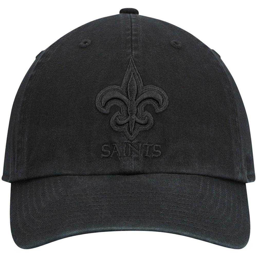 New Orleans Saints '47 Team Tonal Clean Up Adjustable Hat - Black Hats