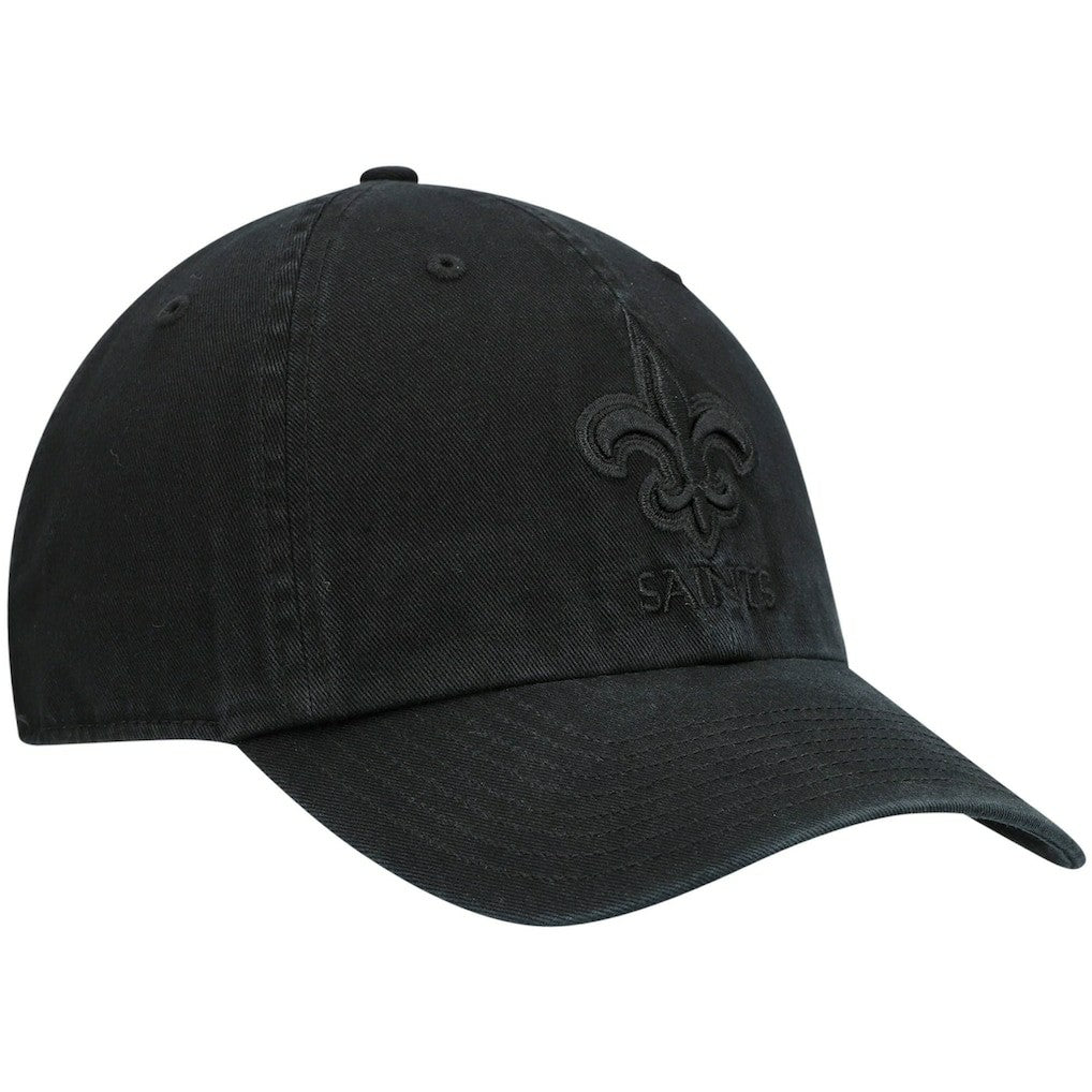 New Orleans Saints '47 Team Tonal Clean Up Adjustable Hat - Black Hats