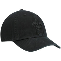 New Orleans Saints '47 Team Tonal Clean Up Adjustable Hat - Black Hats