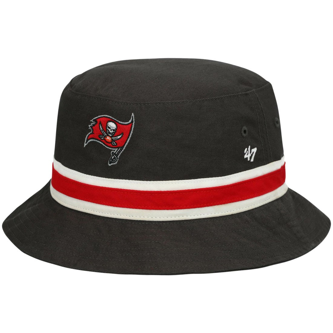 Tampa Bay Buccaneers '47 Striped Bucket Hat - Graphite Hats