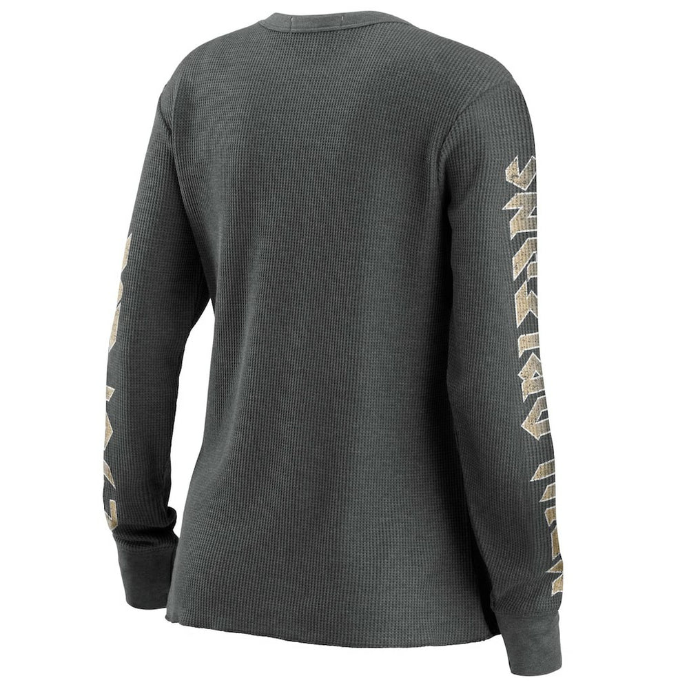 New Orleans Saints WEAR by Erin Andrews Women's Long Sleeve Thermal T-Shirt - Gray T-shirts