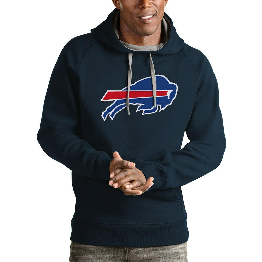 Buffalo Bills Antigua Victory Pullover Hoodie - Navy Hoodies