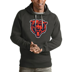 Chicago Bears Antigua Victory Pullover Hoodie - Charcoal Hoodies