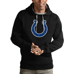 Indianapolis Colts Antigua Victory Pullover Hoodie - Black Hoodies