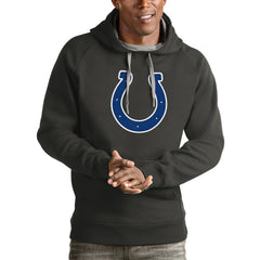 Indianapolis Colts Antigua Victory Pullover Hoodie - Charcoal Hoodies