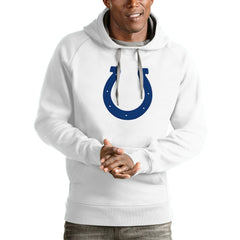 Indianapolis Colts Antigua Victory Pullover Hoodie - White Hoodies