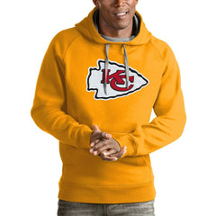 Kansas City Chiefs Antigua Victory Pullover Hoodie - Gold Hoodies
