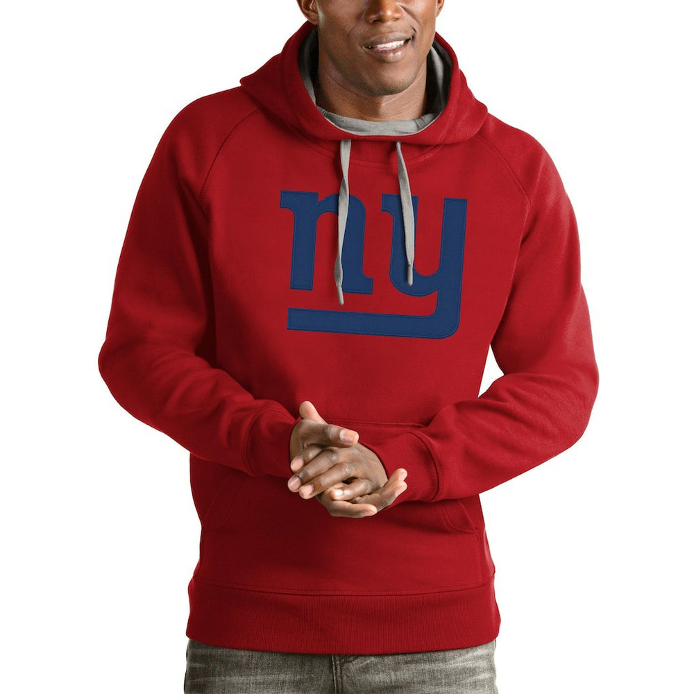 New York Giants Antigua Victory Pullover Hoodie - Red Hoodies