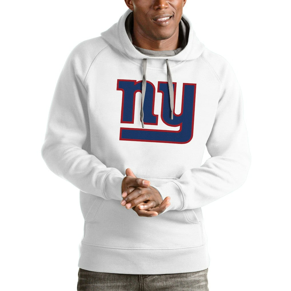 New York Giants Antigua Victory Pullover Hoodie - White Hoodies