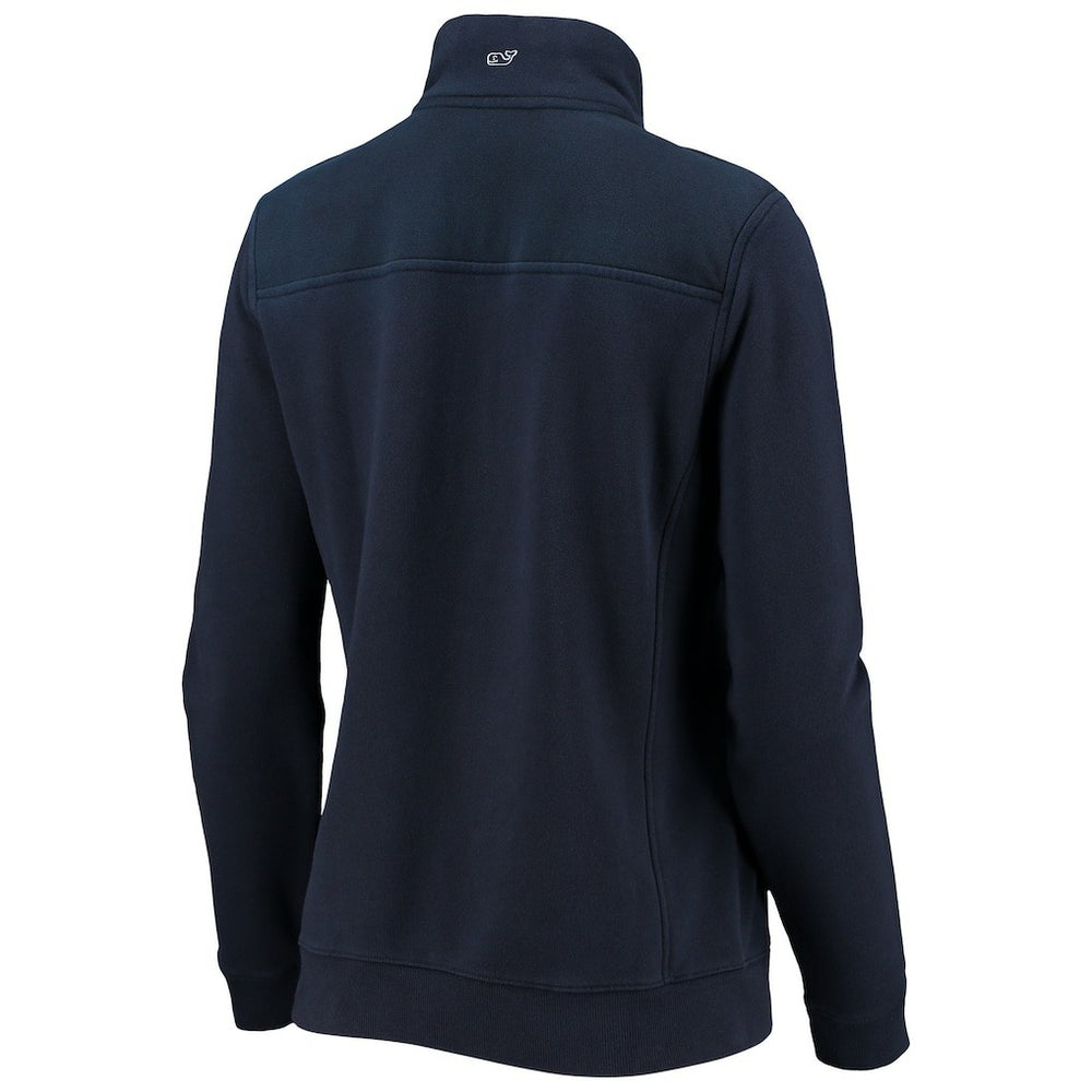 Dallas Cowboys Vineyard Vines Women's Shep Shirt Quarter-Zip Sweatshirt - Navy Sweatshirts