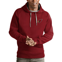 Arizona Cardinals Antigua Logo Victory Pullover Hoodie - Cardinal Hoodies