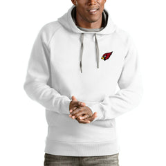 Arizona Cardinals Antigua Logo Victory Pullover Hoodie - White Hoodies